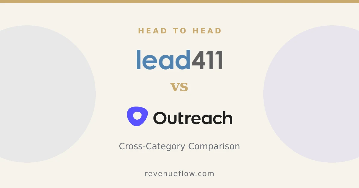 Branded cover: Lead411 vs Outreach: Cross-Category Comparison