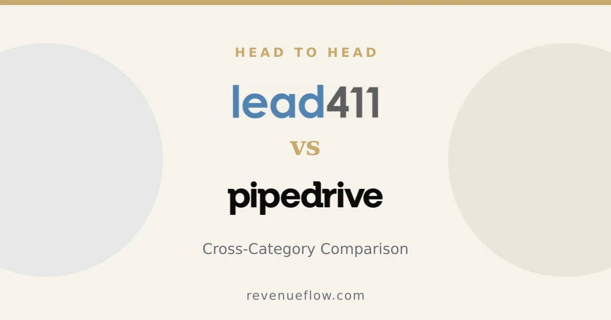 Branded cover: Lead411 vs Pipedrive: Cross-Category Comparison