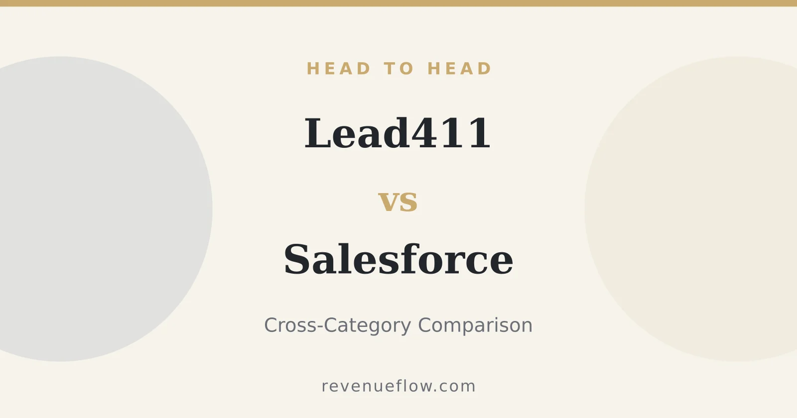 Branded cover: Lead411 vs Salesforce: Cross-Category Comparison
