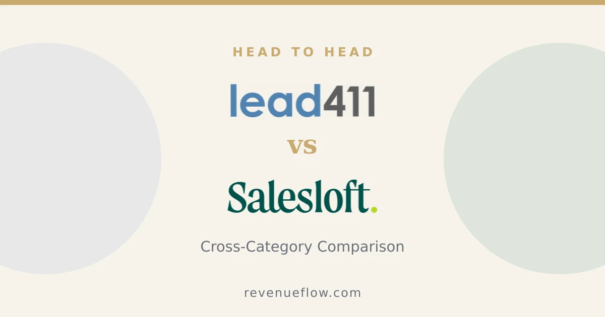Branded cover: Lead411 vs Salesloft: Cross-Category Comparison