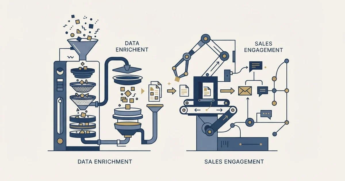 Editorial illustration for Lead411 vs SalesRobot