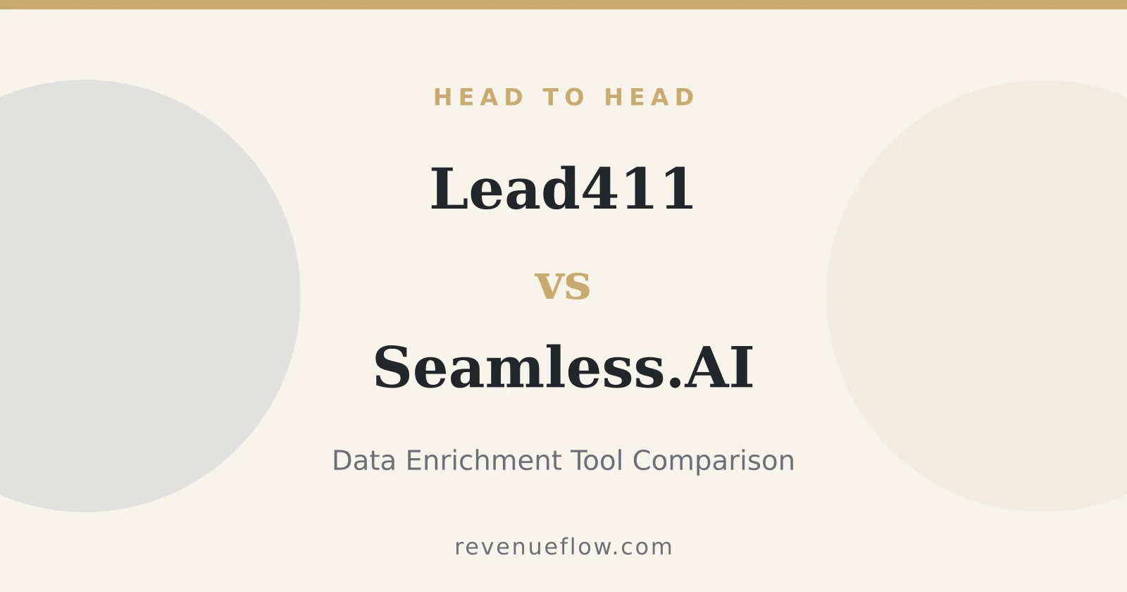 Branded cover: Lead411 vs Seamless.AI: Data Enrichment Tool Comparison