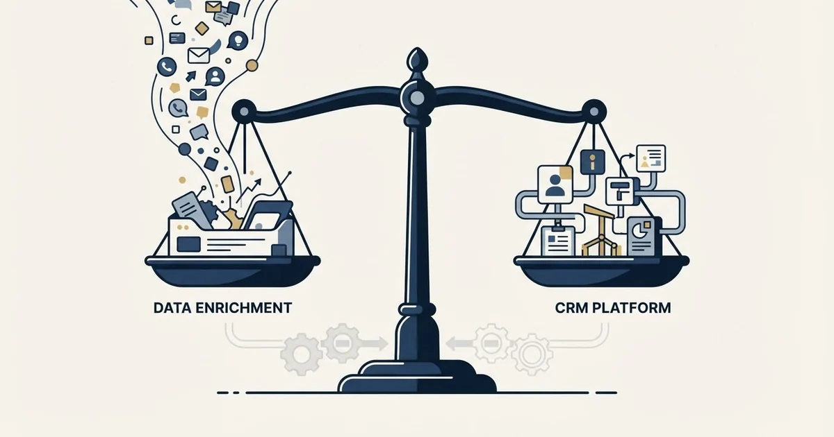 Editorial illustration for Lead411 vs SugarCRM