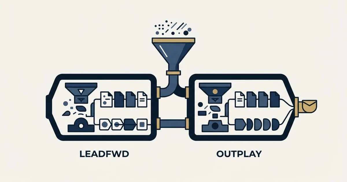 Editorial illustration for Leadfwd vs Outplay