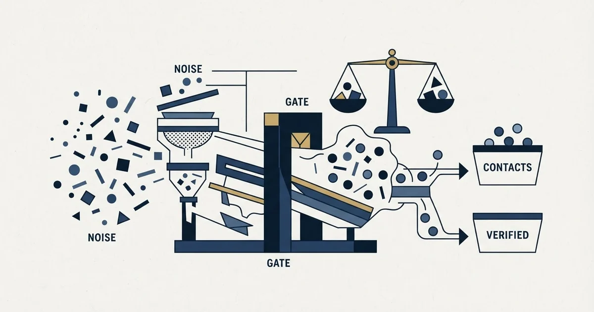 Editorial illustration for LeadIQ Review
