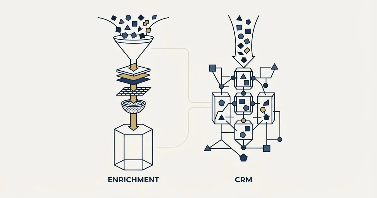 Editorial illustration for LeadIQ vs Nutshell
