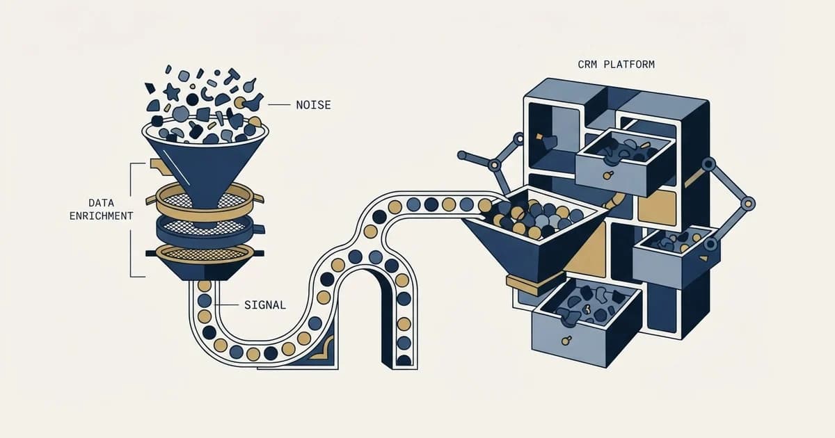 Editorial illustration for LeadIQ vs OnePageCRM