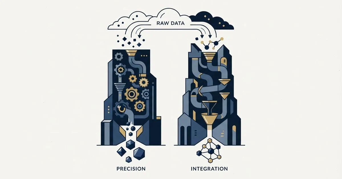 Editorial illustration for LeadIQ vs Overloop AI