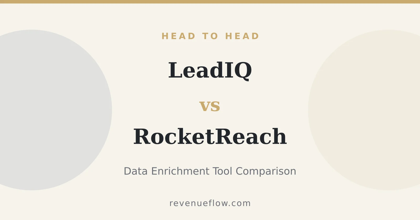 Branded cover: LeadIQ vs RocketReach: Data Enrichment Tool Comparison