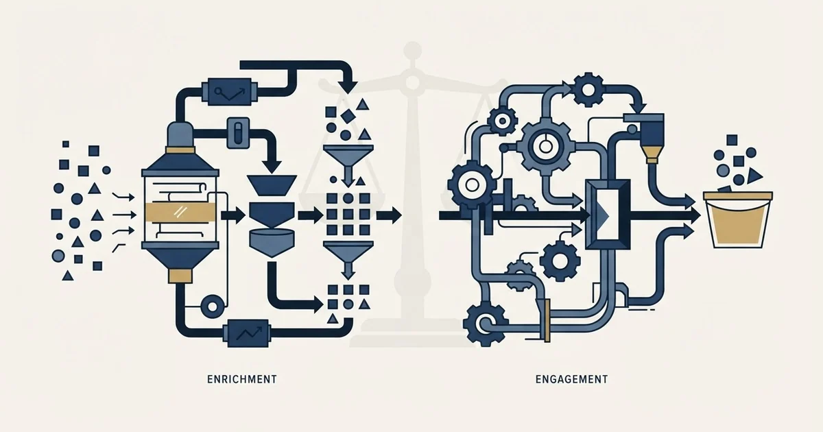 Editorial illustration for LeadIQ vs Salesflow