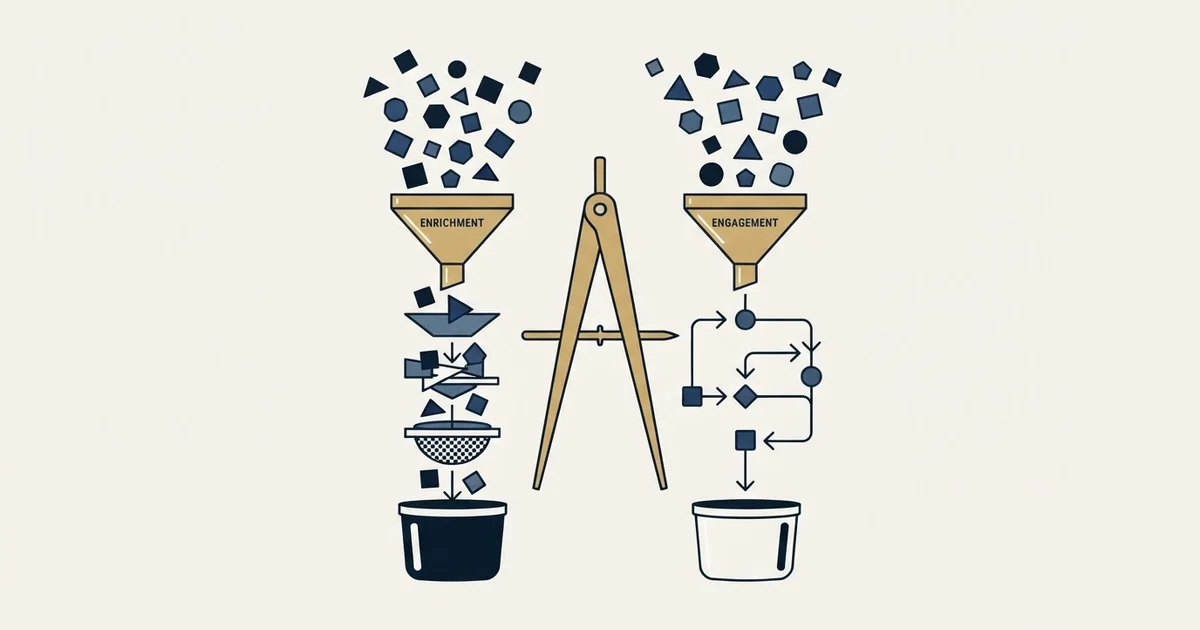 Editorial illustration for LeadIQ vs Vanillasoft
