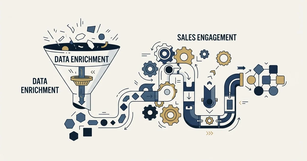 Editorial illustration for LeadMagic vs Salesgear
