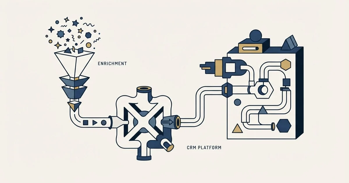 Editorial illustration for LeadMagic vs SugarCRM