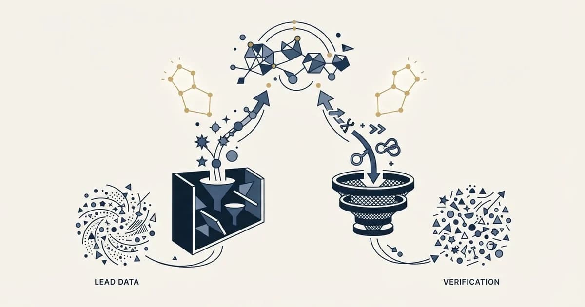 Editorial illustration for LeadMagic vs Tomba