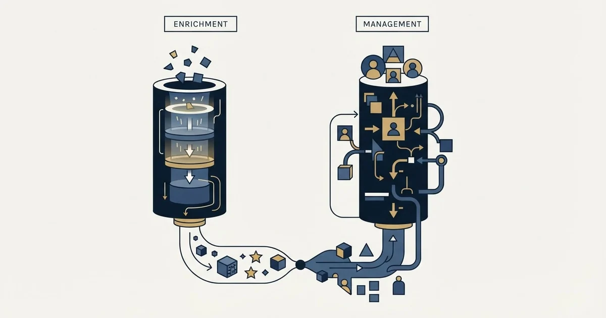Editorial illustration for LeadMagic vs Vtiger