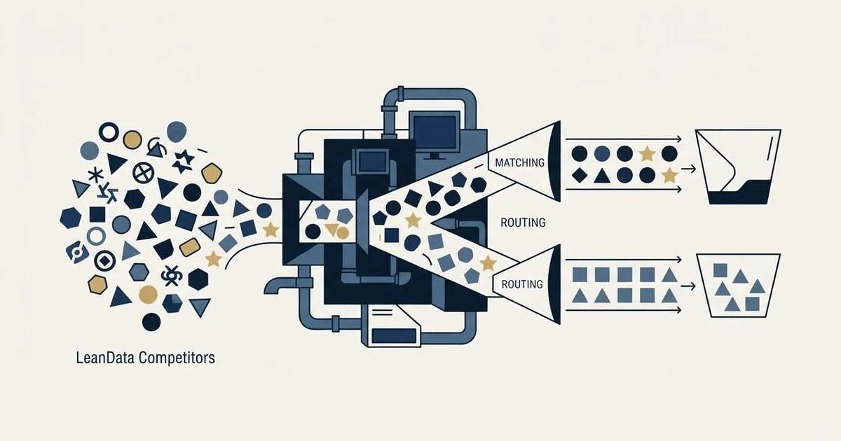 Editorial illustration for LeanData Competitors