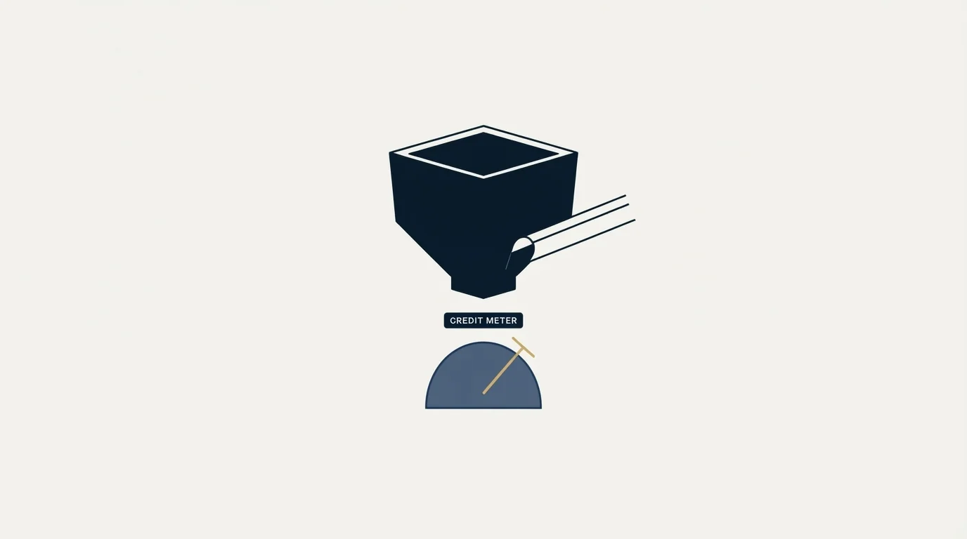 Section illustration: Credits are a separate meter