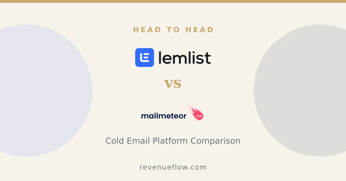 Branded cover: Lemlist vs Mailmeteor: Cold Email Platform Comparison