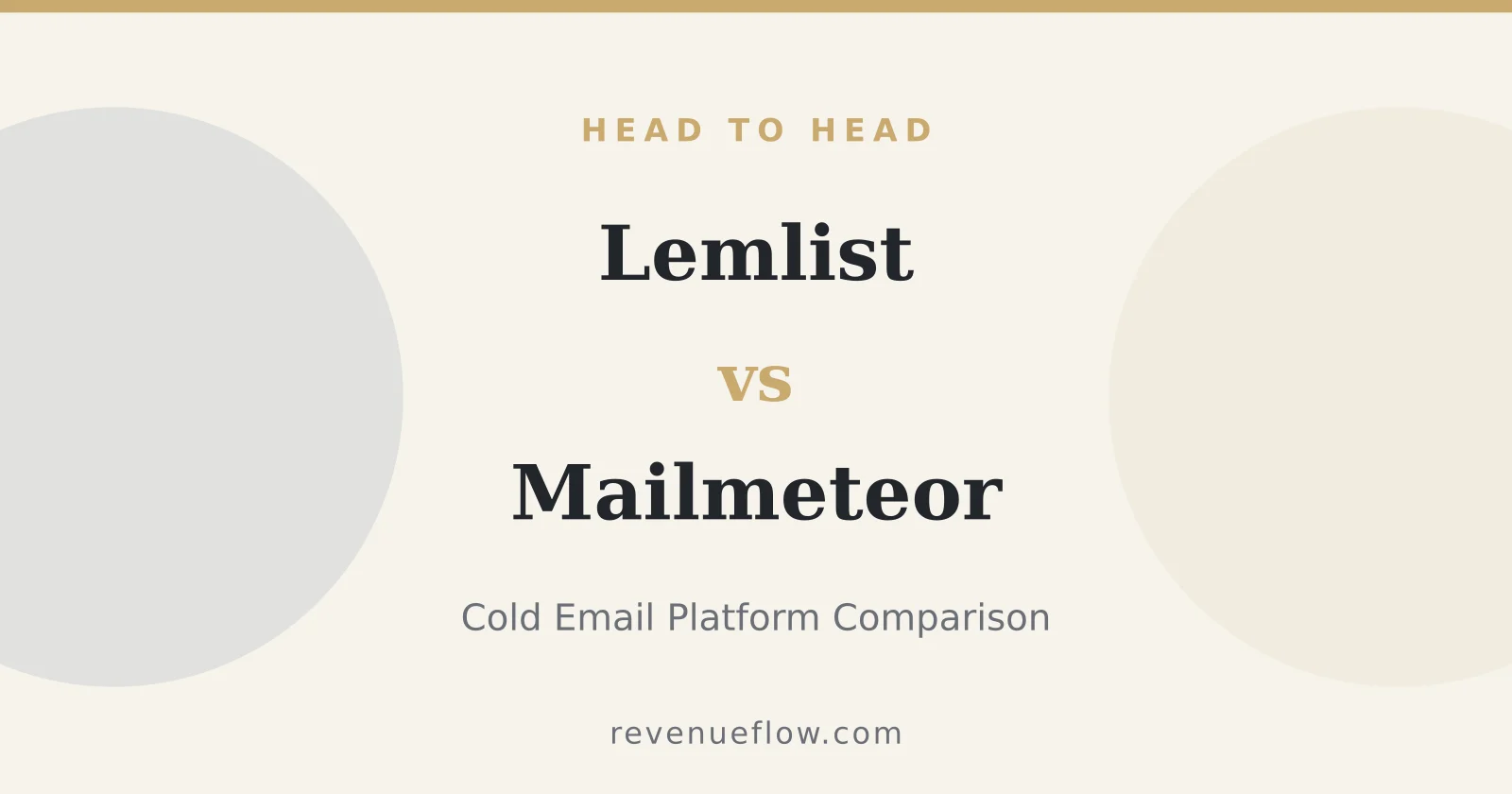 Branded cover: Lemlist vs Mailmeteor: Cold Email Platform Comparison