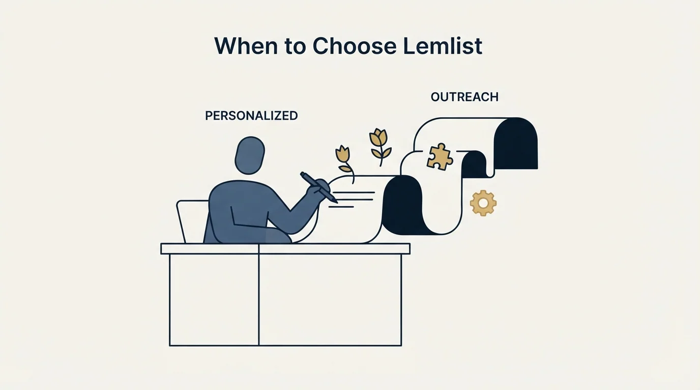 Section illustration: When to Choose Lemlist