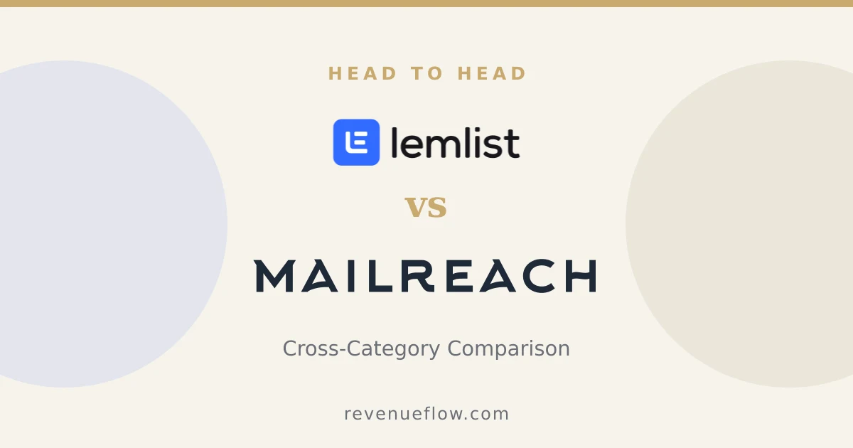 Branded cover: Lemlist vs Mailreach: Cross-Category Comparison