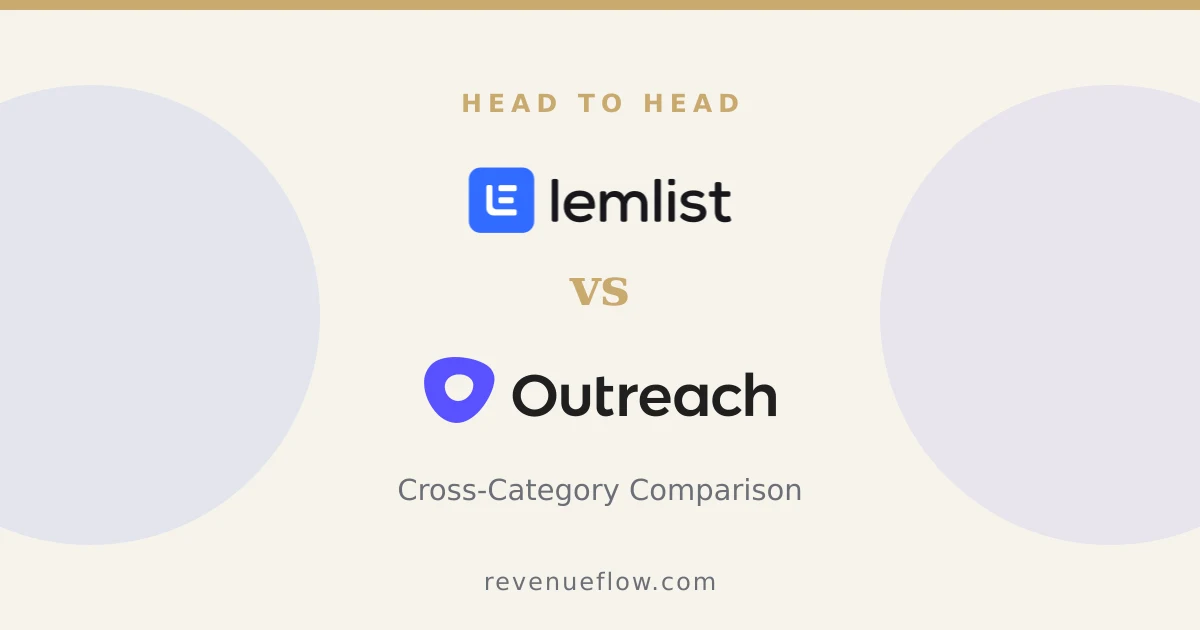 Branded cover: Lemlist vs Outreach: Cross-Category Comparison