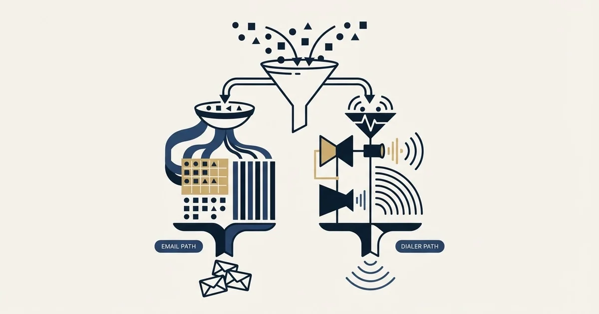 Editorial illustration for Lemlist vs PhoneBurner