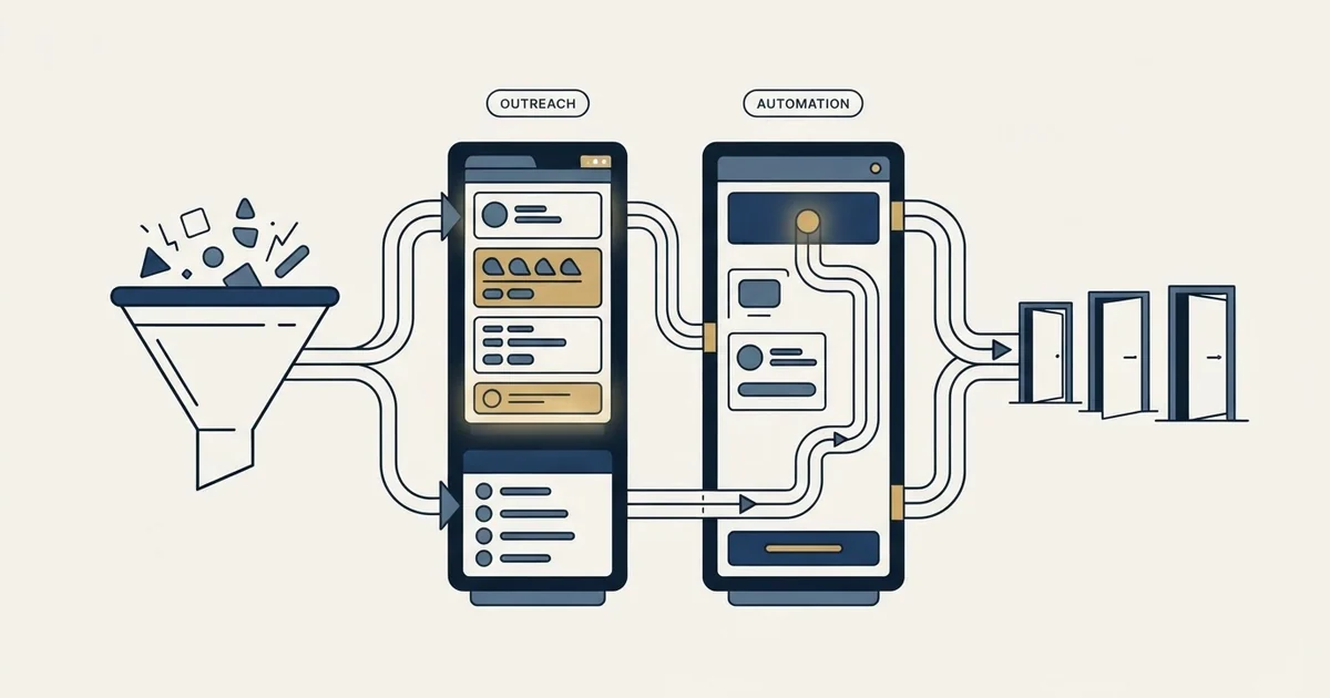 Editorial illustration for Lemlist vs SalesBlink