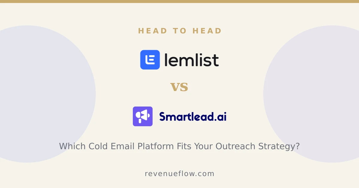 Branded cover: Lemlist vs Smartlead: Which Cold Email Platform Fits Your Outreach Strategy?