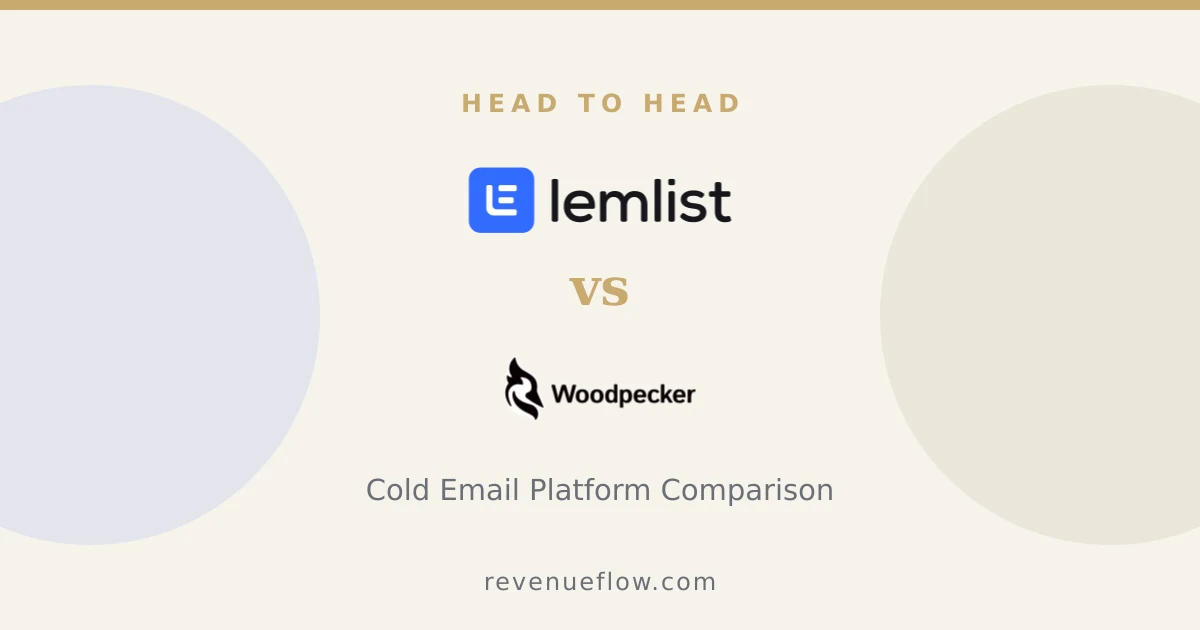 Branded cover: Lemlist vs Woodpecker: Cold Email Platform Comparison