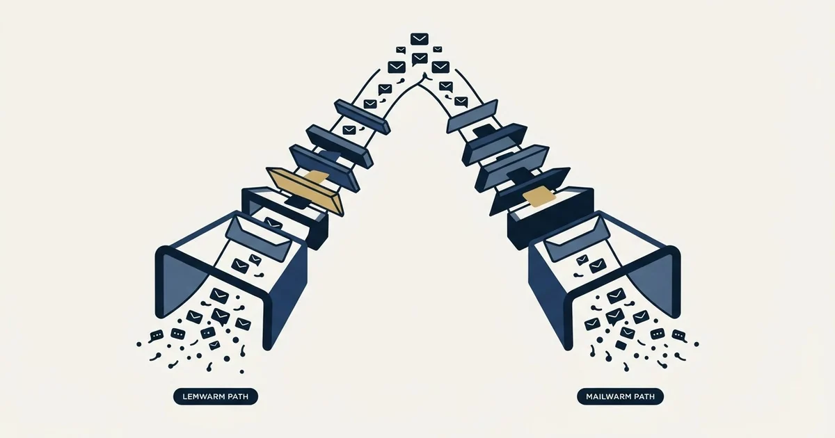 Editorial illustration for Lemwarm vs Mailwarm
