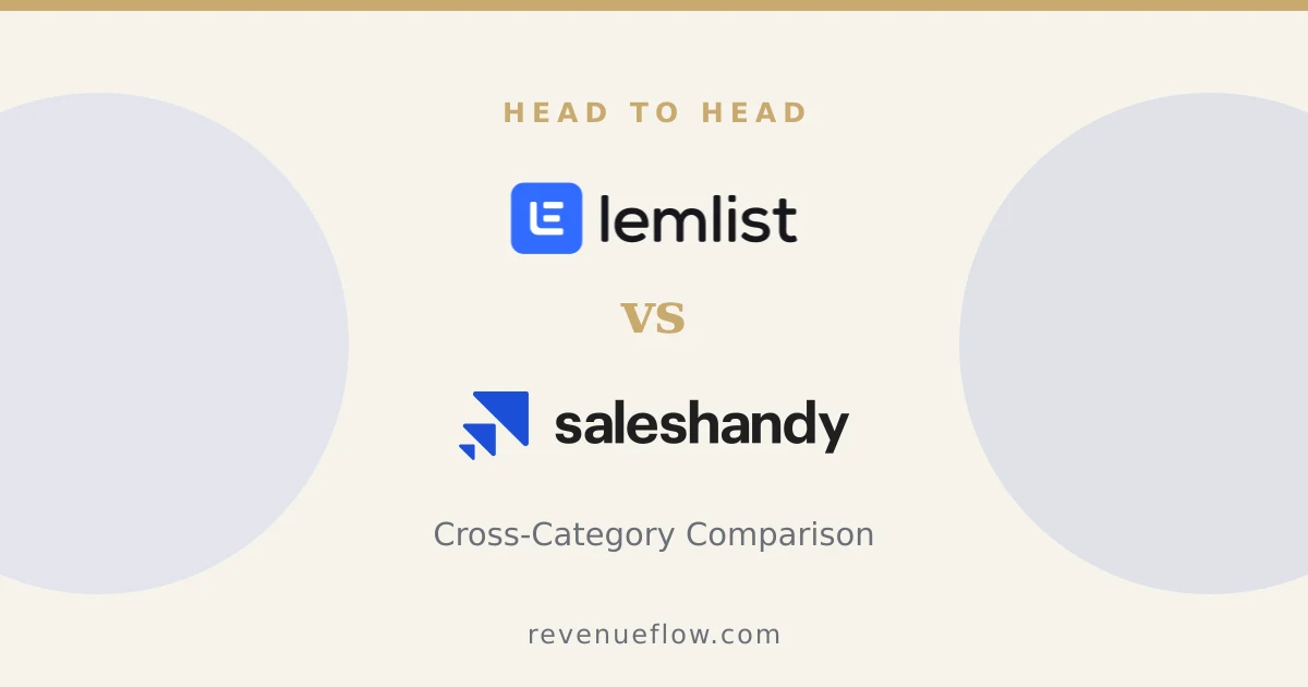 Branded cover: Lemwarm vs Saleshandy: Cross-Category Comparison