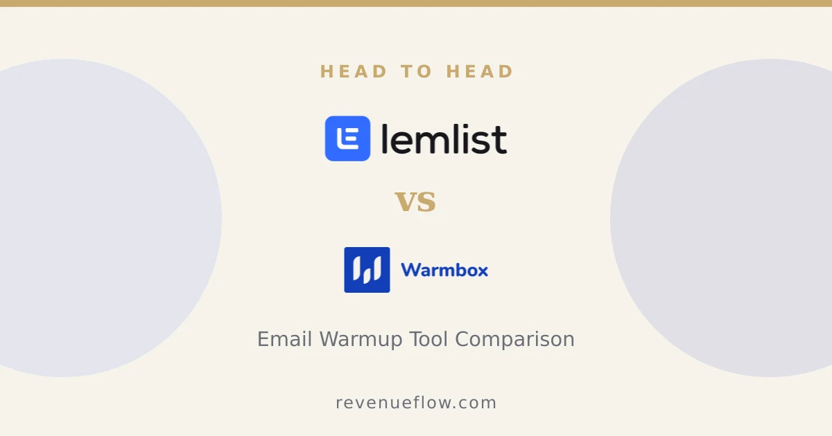 Branded cover: Lemwarm vs Warmbox: Email Warmup Tool Comparison