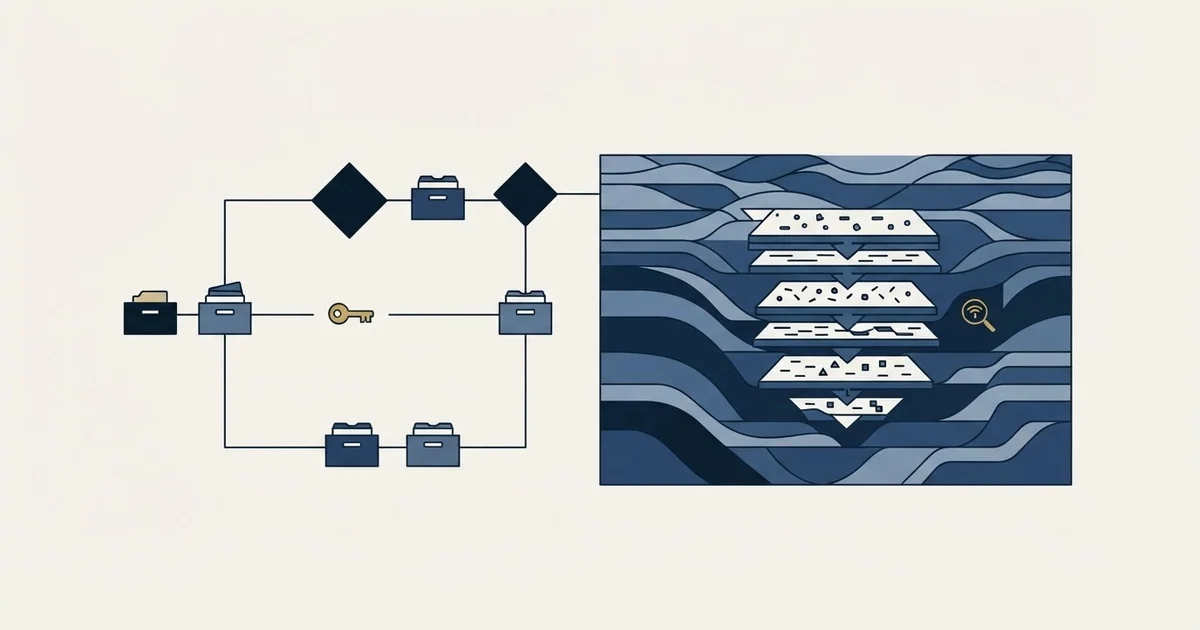 Editorial illustration for Less Annoying CRM vs Ocean.io