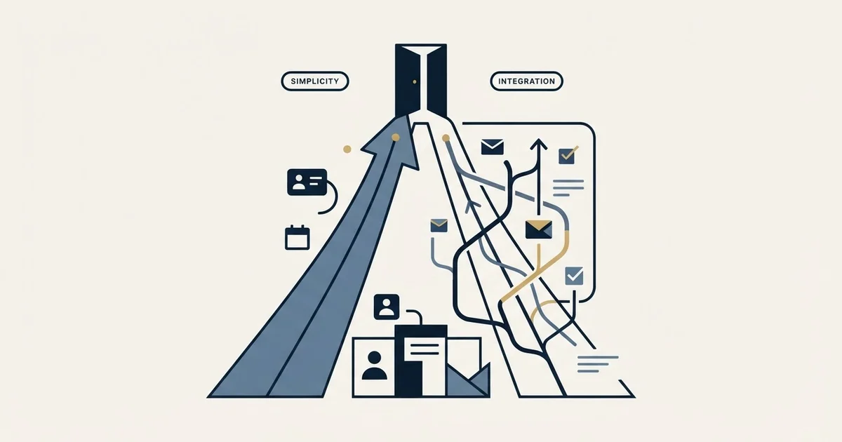 Editorial illustration for Less Annoying CRM vs Streak