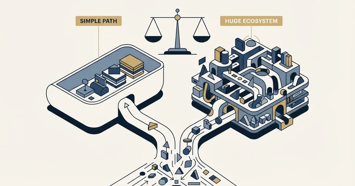 Editorial illustration for Less Annoying CRM vs Zoho CRM
