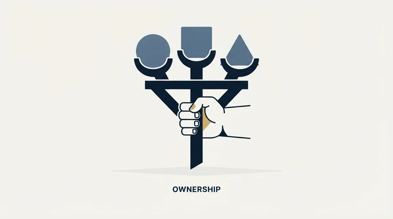 Section illustration: Ownership, and why it is the actual fix
