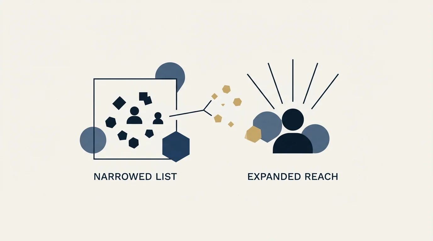 Section illustration: What to do when your list is too small