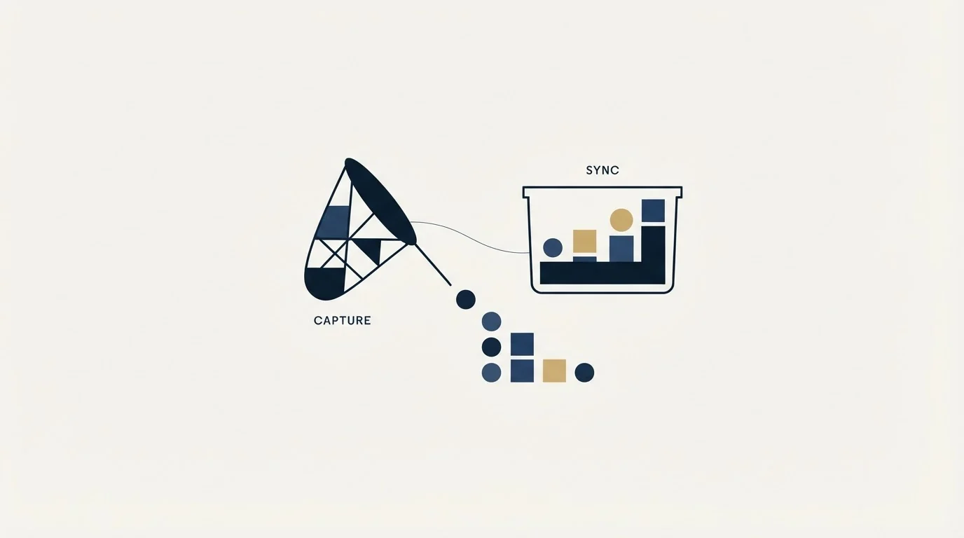 Section illustration: Capture and sync