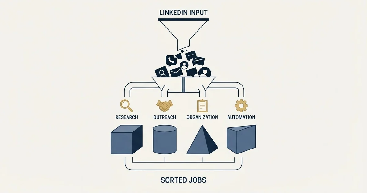 Editorial illustration for LinkedIn Chrome Extensions, Sorted by the Job They Do