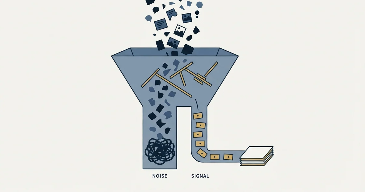 Editorial illustration for LinkedIn Post Scraping