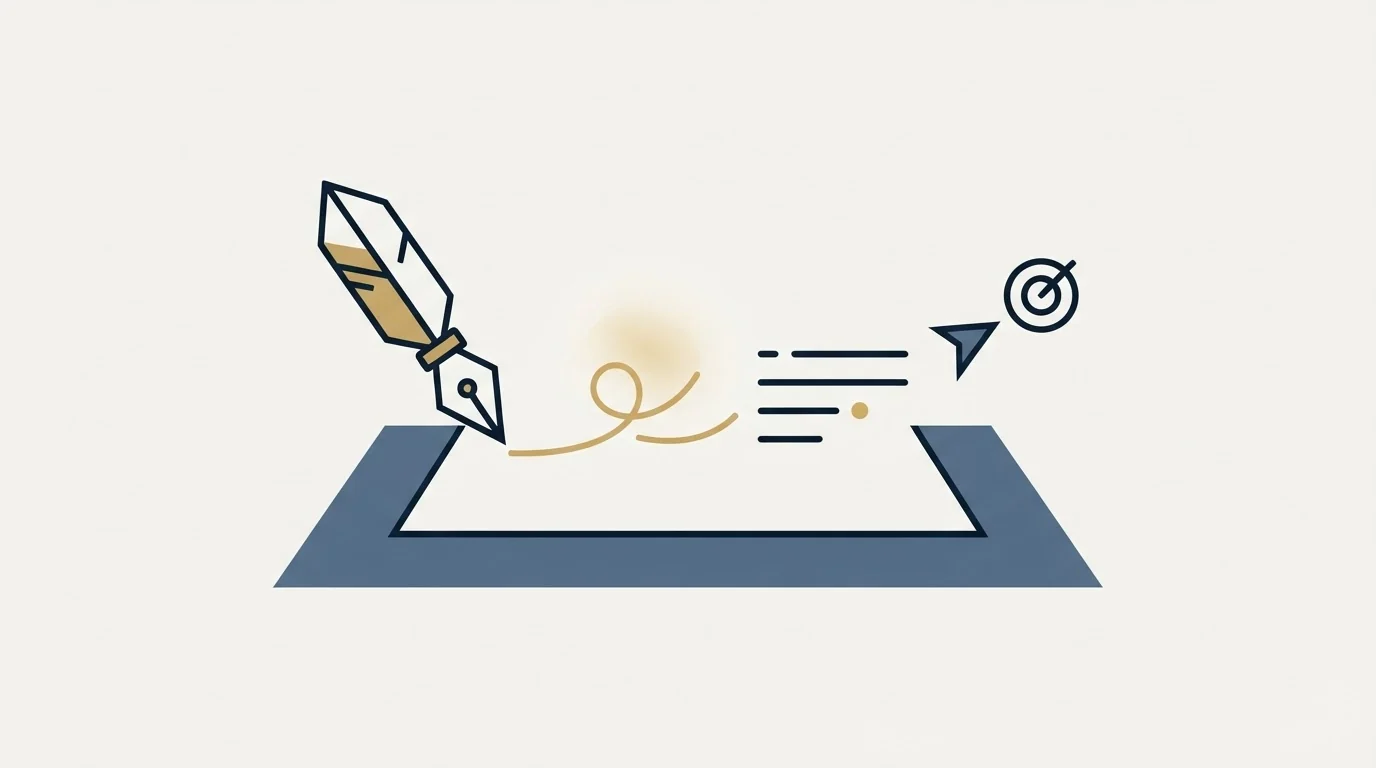 Section illustration: Writing the first message