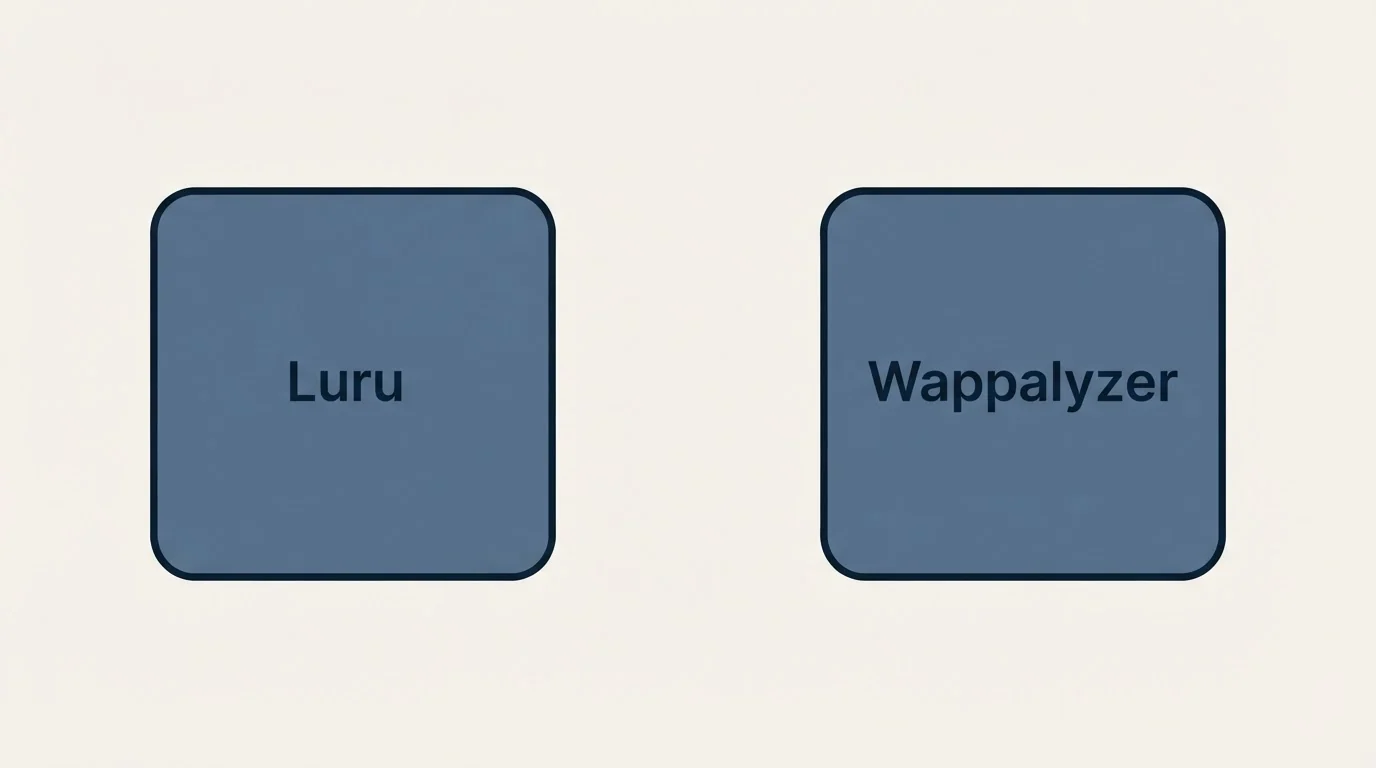 Integration schematic: Integration Ecosystem (Luru, Wappalyzer)