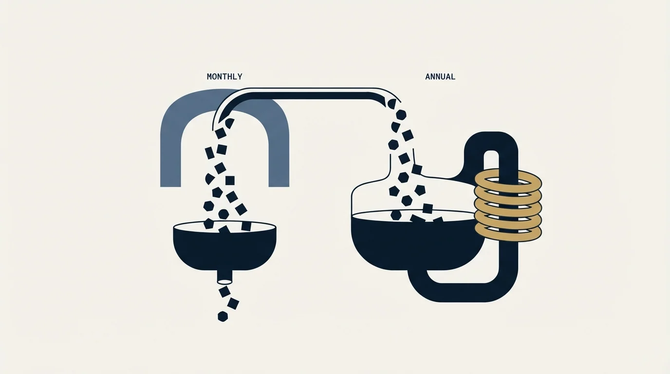 Section illustration: Monthly and annual credits do not behave the same way