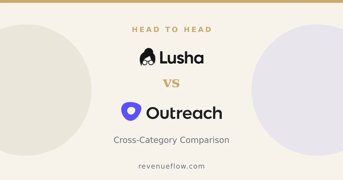 Branded cover: Lusha vs Outreach: Cross-Category Comparison