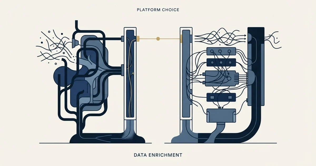 Editorial illustration for Lusha vs Revenue.io