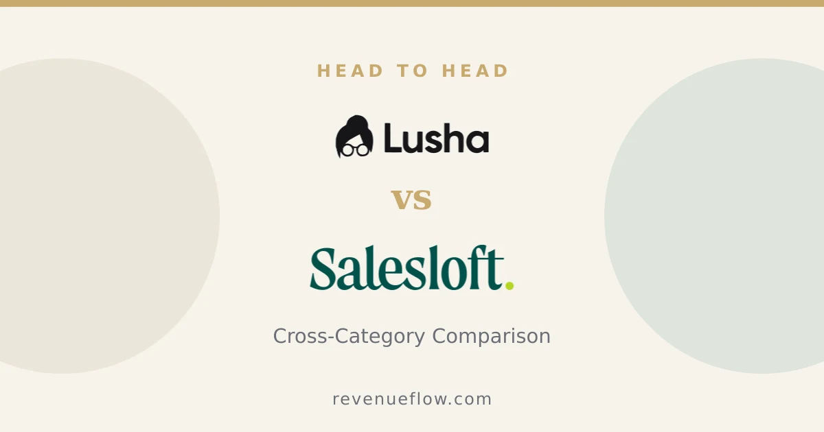 Branded cover: Lusha vs Salesloft: Cross-Category Comparison