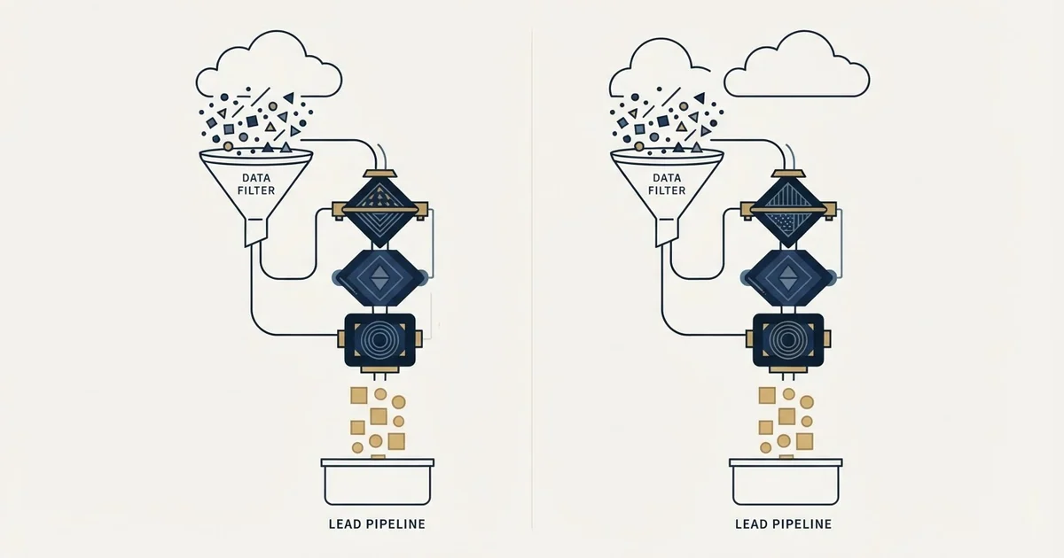 Editorial illustration for Lusha vs Scrupp