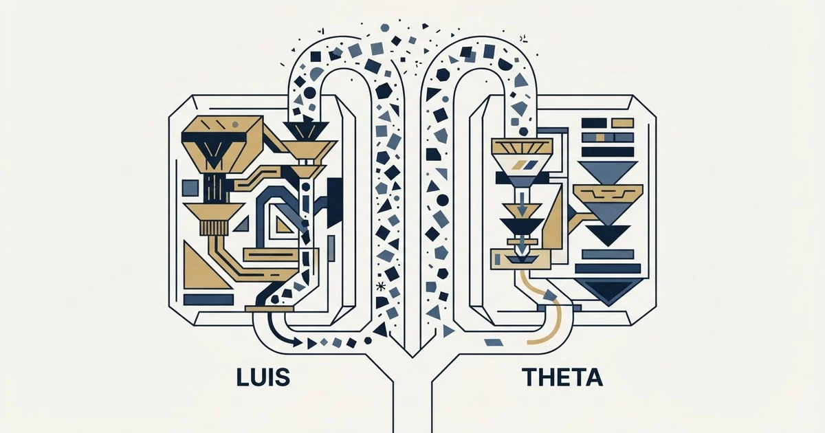 Editorial illustration for Lusha vs TheirStack