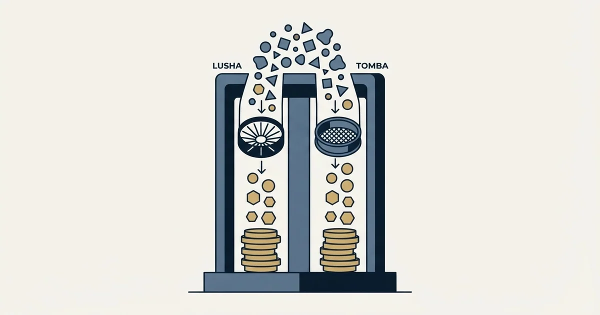 Editorial illustration for Lusha vs Tomba